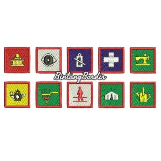 TKK Penggalang Madya Mandatory กรอบปักนูน 3D