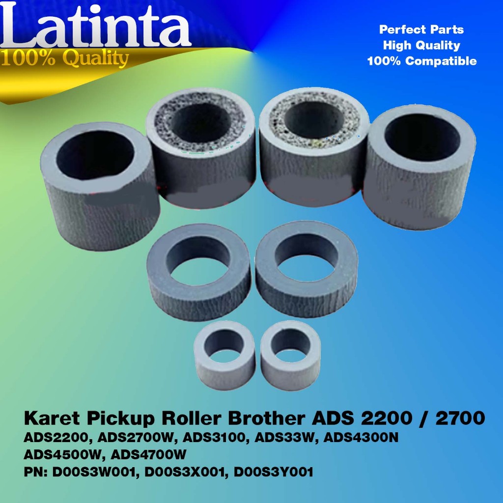 ยาง Pickup Roller Scanner กระดาษดึงชุด Pick Up Roller สําหรับ Roll Brother ADS-2200 ADS-2700W / ADS2