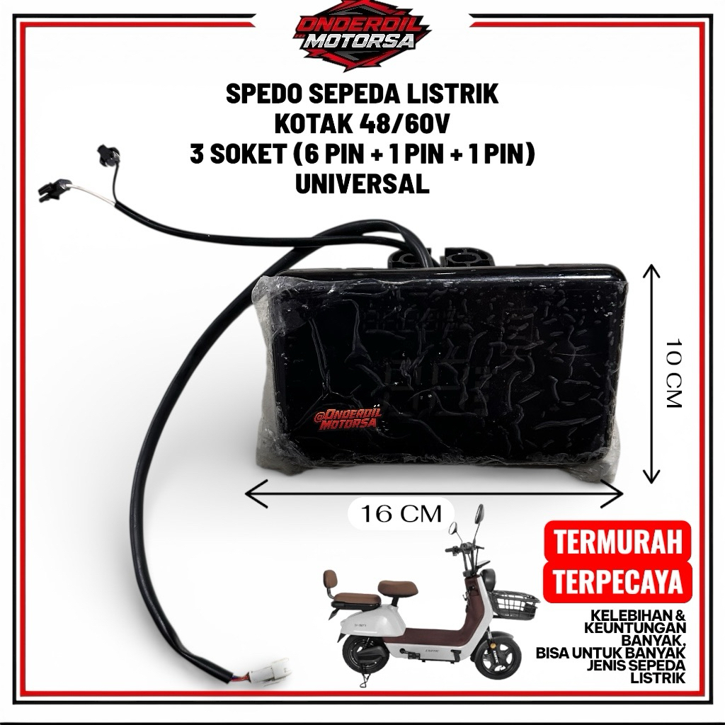 Speedometer Indicator Display LCD Spedo รถจักรยานยนต์ไฟฟ้า 48/60V Universal (Sign Indicator Display)