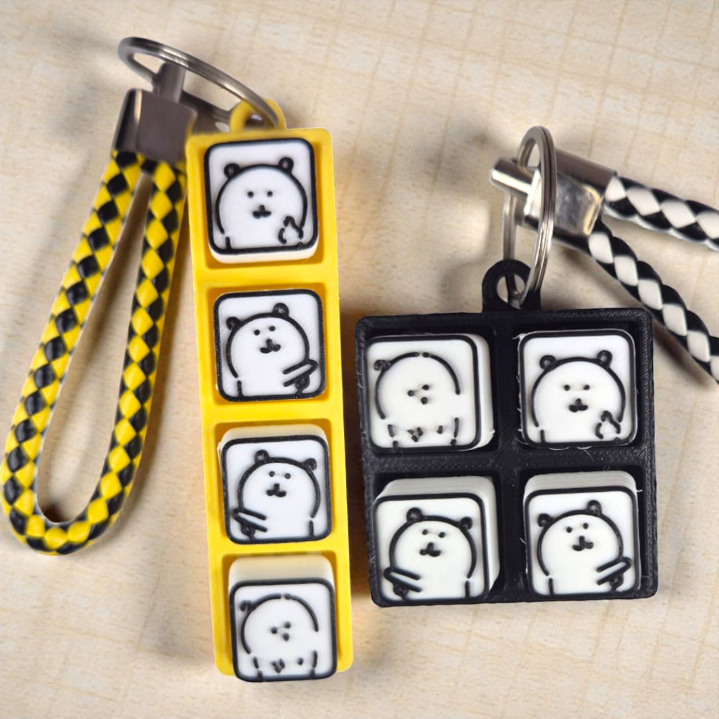 พวงกุญแจ Clicker แบบกําหนดเอง GANTUNGAN – สวิตช์พวงกุญแจ ASMR พวงกุญแจอยู่ไม่สุข คีย์บอร์ดเชิงกลของเ