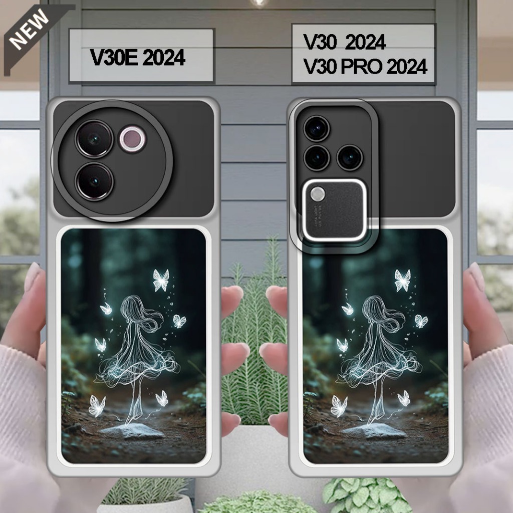 เคส VIVO V30 _เคส VIVO V30E _เคส VIVO V30 PRO _เคสซิลิโคนสีดําหนายืดหยุ่น