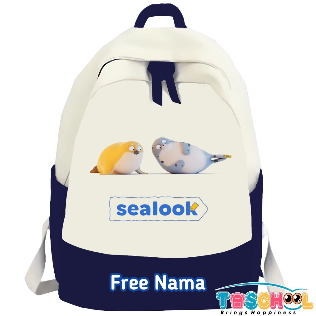 SEALOOK CHARACTER CHILDRENS BACKPACK ฟรีชื่อ