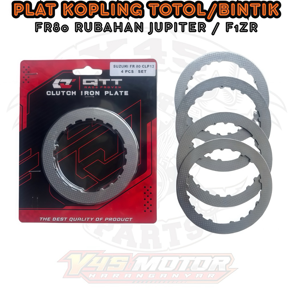 จานคลัทช์ TOTOL FR80 BINTIK FR 80 QTT นําเข้า 4 ชิ้น CHANGES JUPITER F1ZR FIZR VEGA
