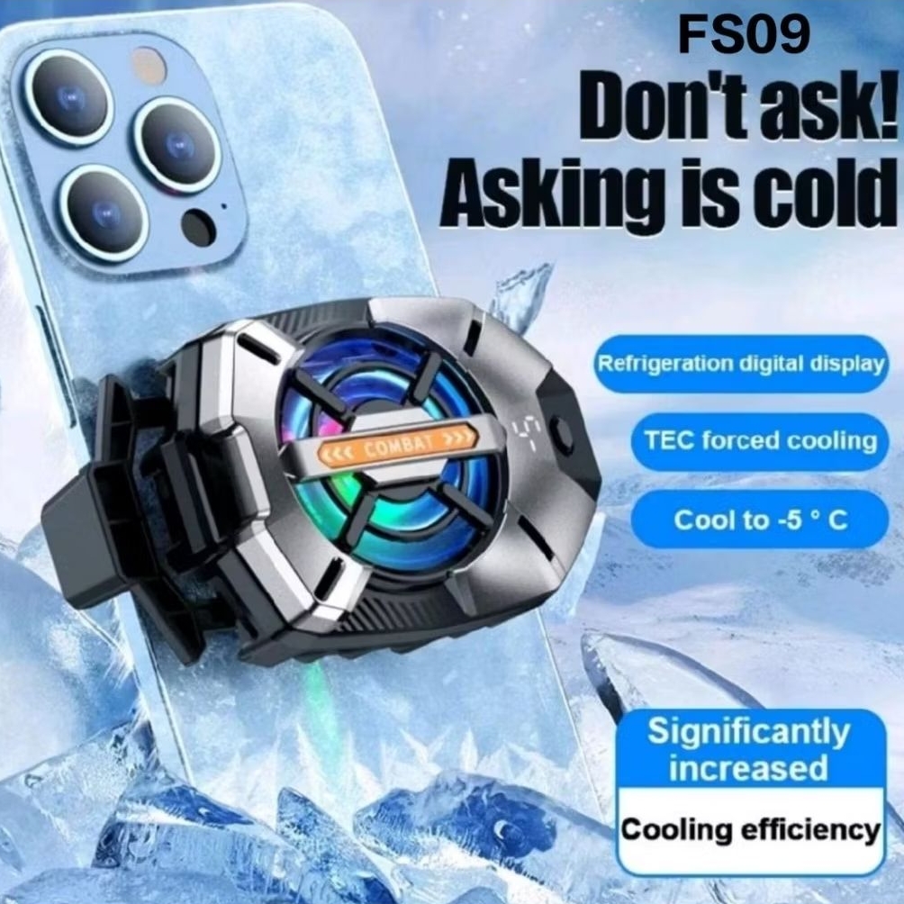 HP FS09 Phone Cooler สําหรับเล่นเกมพัดลม RGB