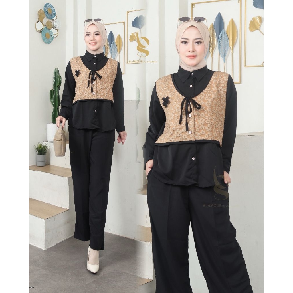 ชุดเสื้อและกางเกง KEMEJA Jaguar mix