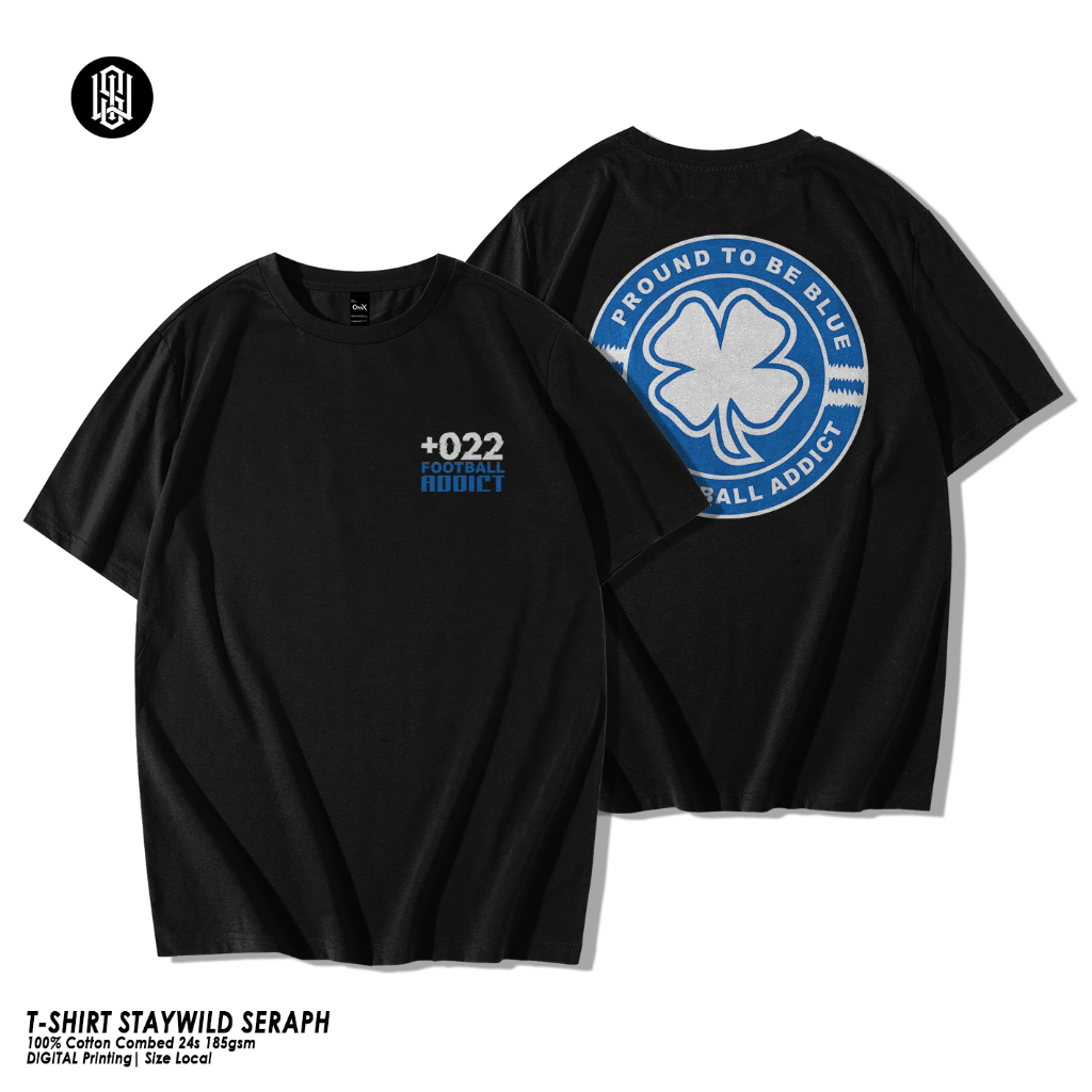 HOOLIGAN FLIGHT TO BLUE Distro เสื้อยืด | ล่าสุดลําลองฟุตบอลผ้าฝ้ายหวี 24ส เสื้อยืดสําหรับผู้ชายและผ