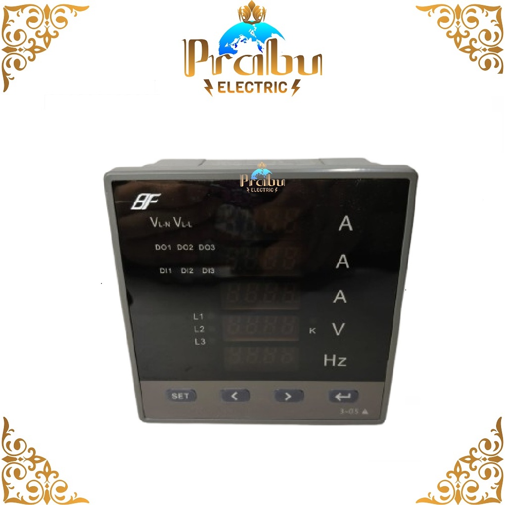 DIGITAL PANEL METER LED A, V, HZ 3PHASE / DIGITAL POWER METER THREE PHASE CAMPERE, VOLT, HZ / CAMPER