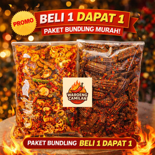 Terlaris [PAKET BUNDLING] Seblak Mix/Campur & Seblak Kerupuk jengkol pedas daun jeruk