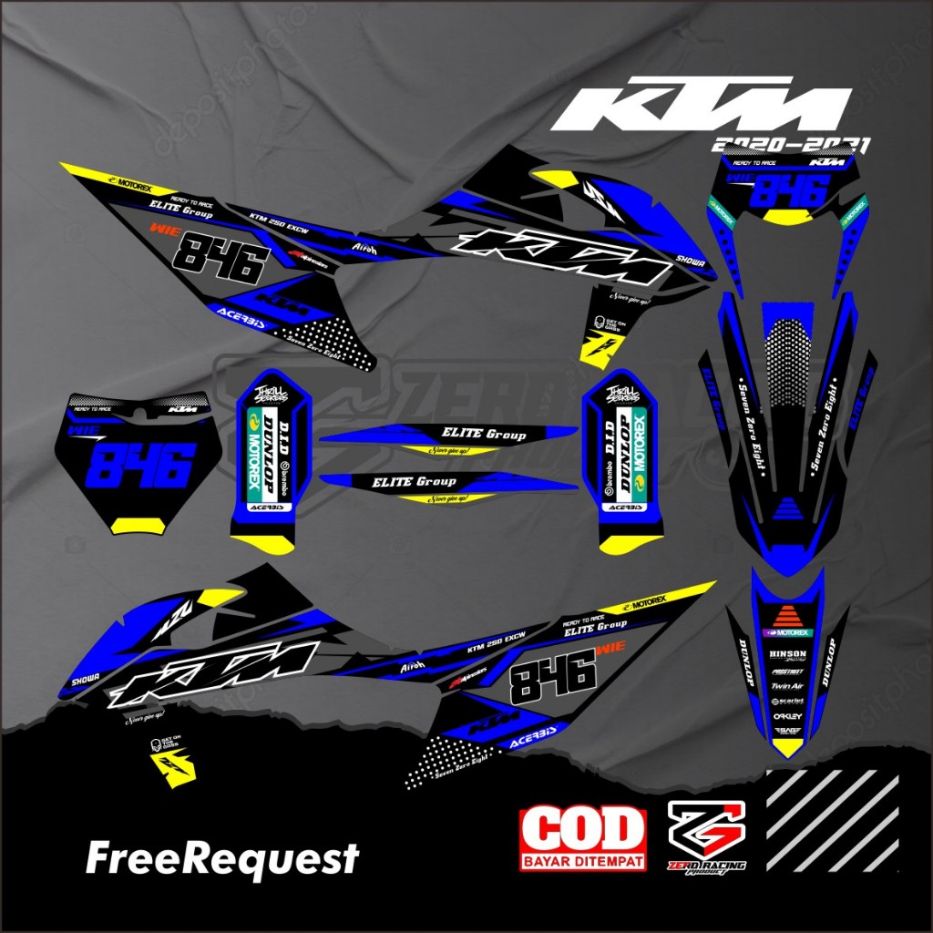 KTM Decal 2020 - 2021 KTM 85 รูปลอกเต็มตัว KTM 250 ฟรีขอรูปลอก KTM 85/250