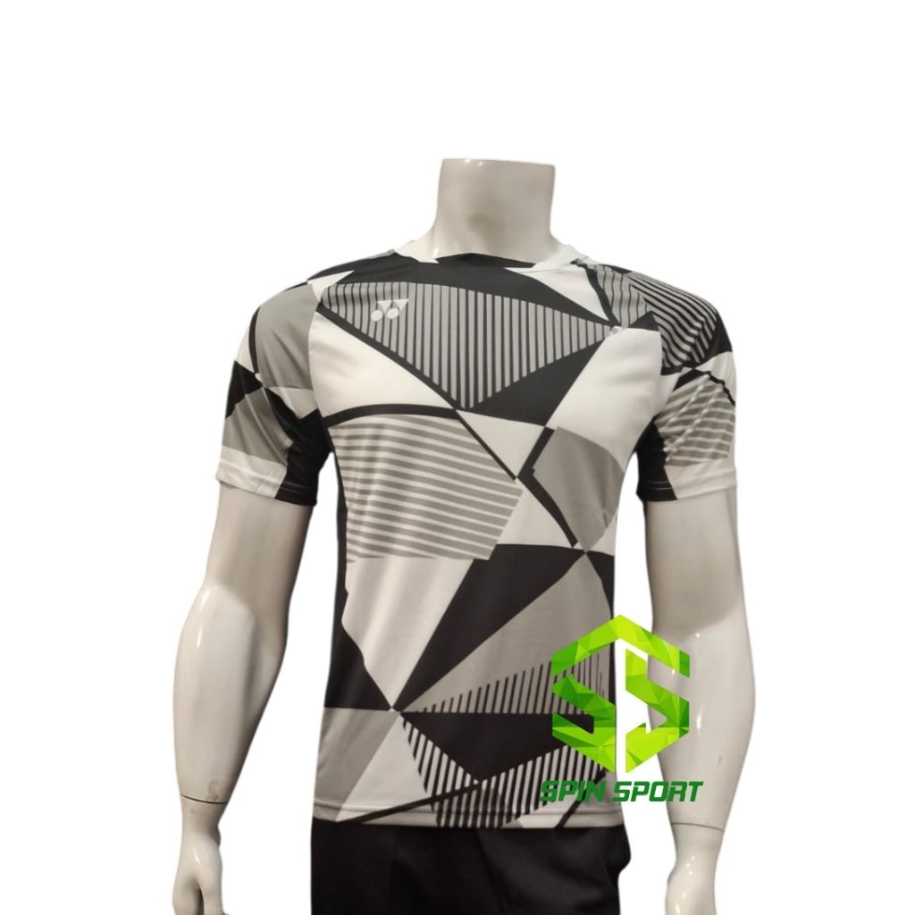 [ย6636สีดํา] YNX นําเข้าไปเสื้อแบดมินตันพรีเมี่ยมล่าสุดแห้งเร็วเสื้อแบดมินตันเสื้อกีฬาเสื้อผ้าผู้ชาย