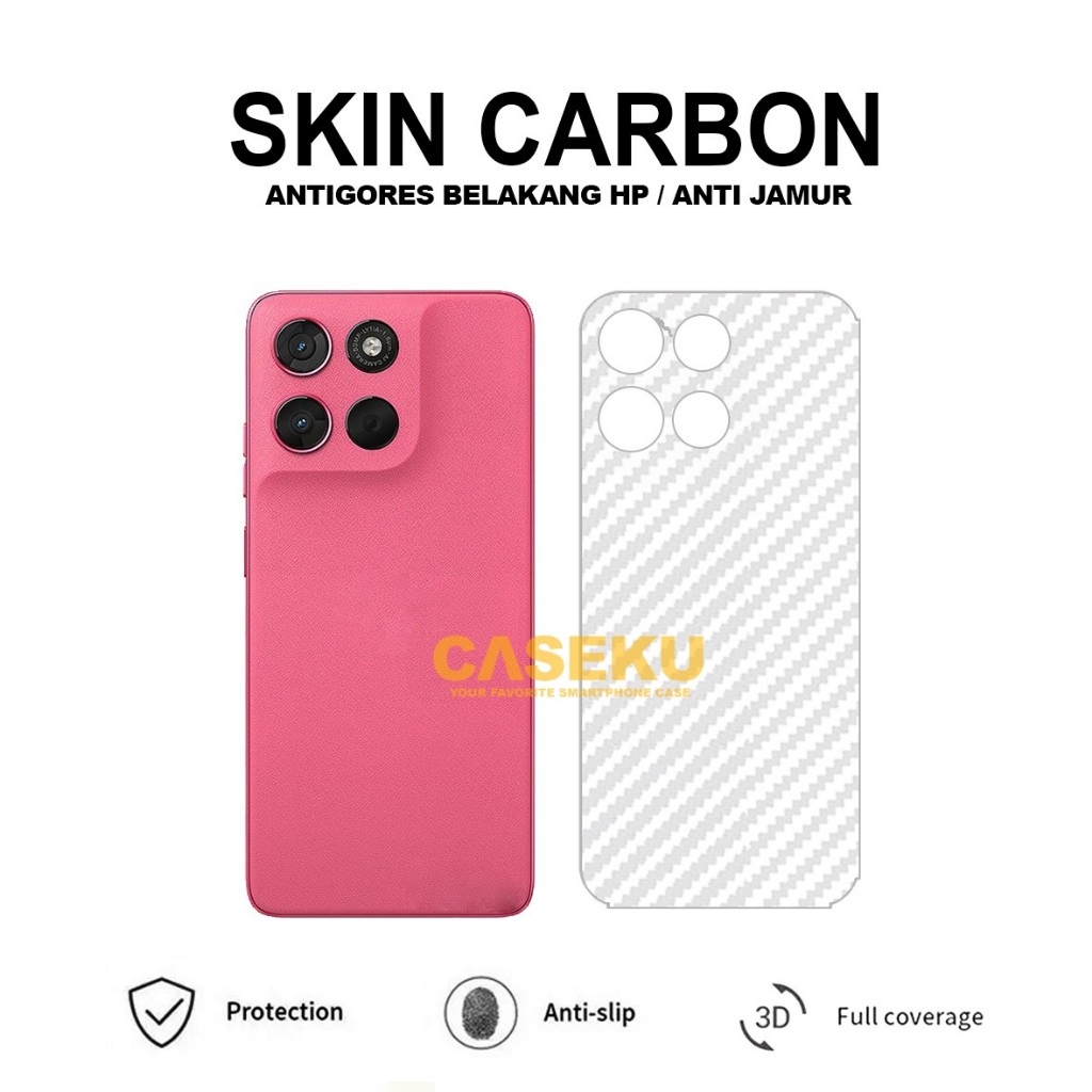 Moto G67 Power Moto G57 Power Skin Carbon Garskin Anti-Scratch ด้านหลัง Moto G67 Power Moto G57 Powe