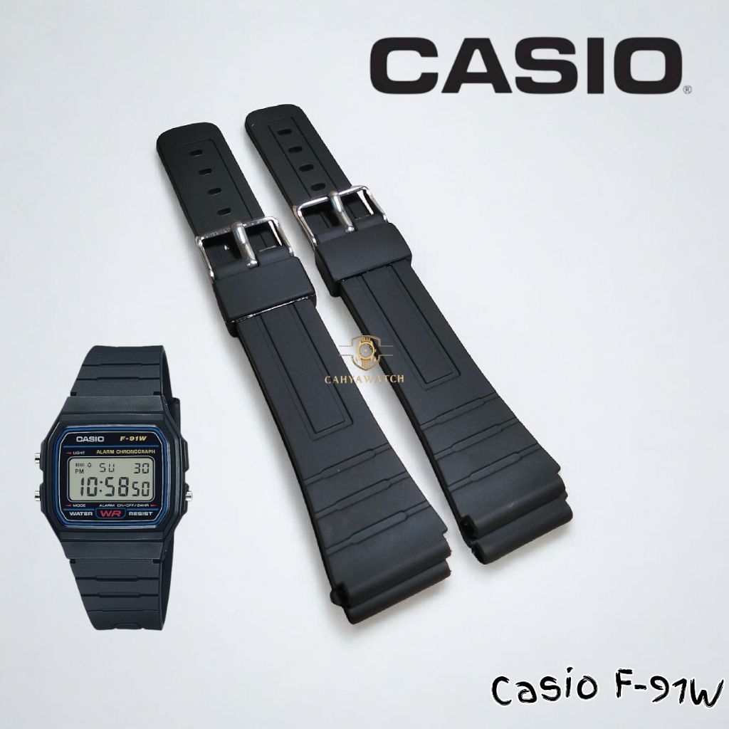 สายนาฬิกา Casio F91W สายนาฬิกายาง Casio F-91W