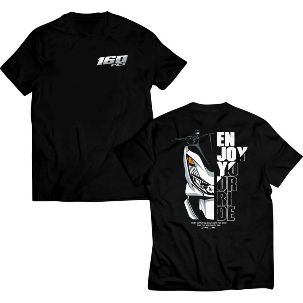 Pcx 160 Enjoy Your Ride เสื้อยืด / Pcx 160 Enjoy Your Ride Distro เสื้อผู้ชายและผู้หญิง Distro เสื้อ