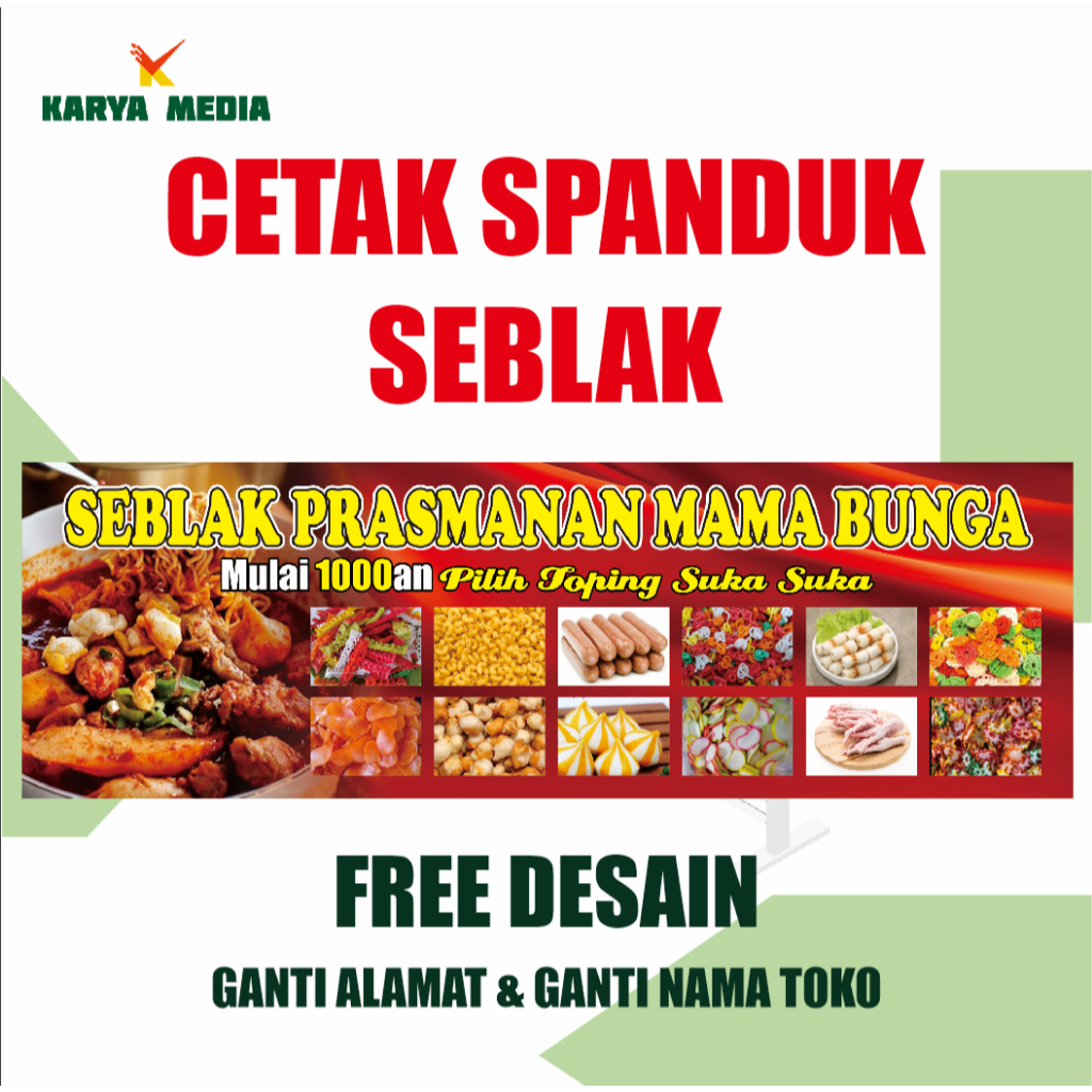 PRINTING SEBLAK BANNER - SEBLAK BUFFET - ออกแบบฟรี