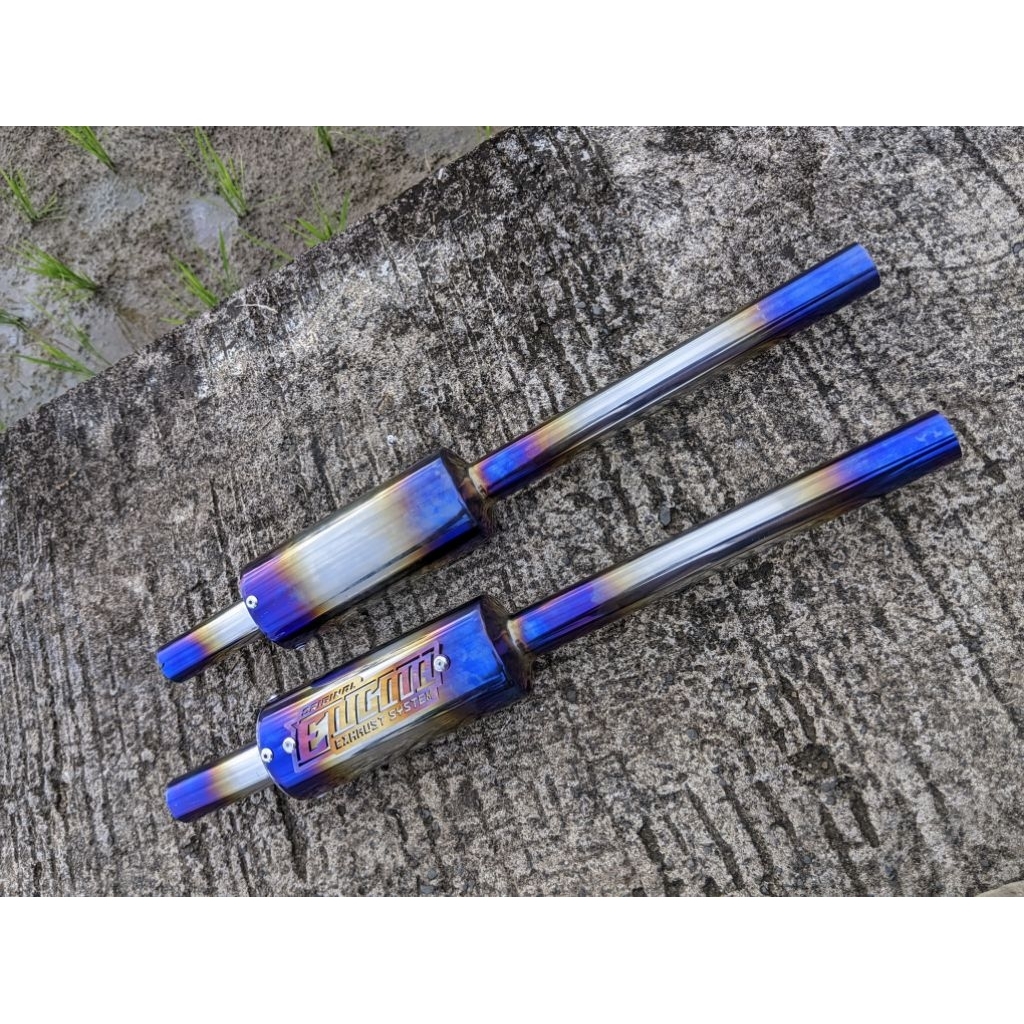 ท่อบนท่อ Dt100 Dt125 Ts100 Ts125 Rxz Rxs Krr150 Y125z Y125zR ท่อสีฟ้าสแตนเลสบน