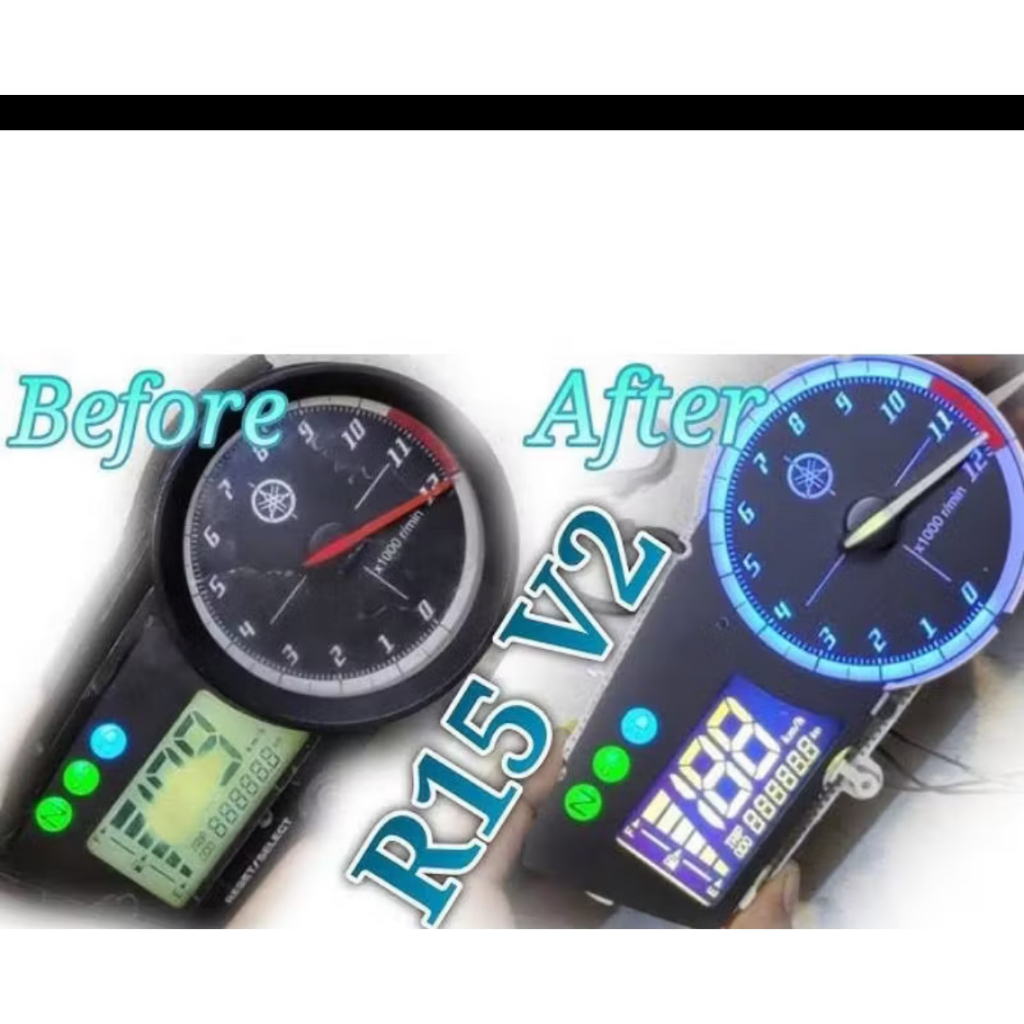 POLARIS LCD R15 V2 POLARIS LCD YAMAHA R15 V2 LCD Speedometer R15 V2 สติกเกอร์ LCD Speedometer R15