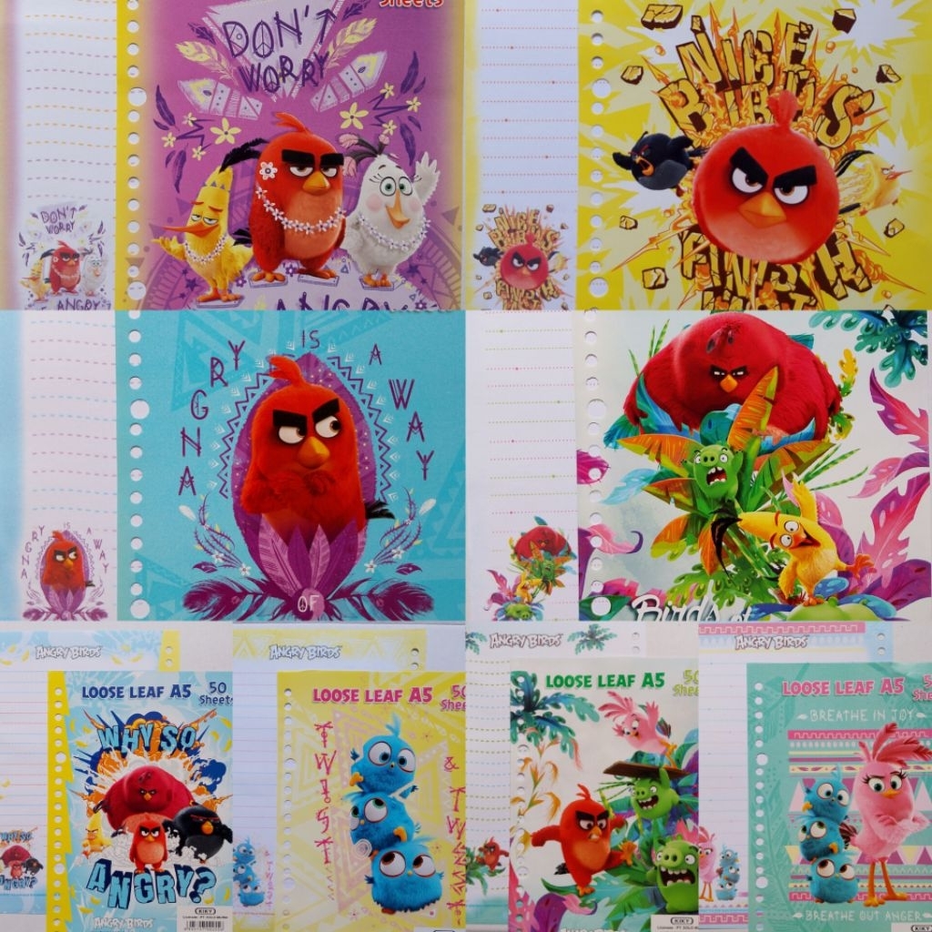 (50LBR) LOOSE LEAF KIKY ANIMAL MOTIF เนื้อหาสีเต็ม 50LBR