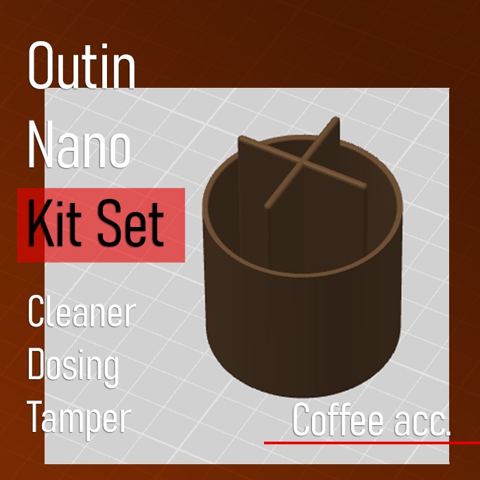 OutIn Nano Coffee CLEANER Tamper Dosing Ring Espresso Coffee Kit ชุดอุปกรณ์