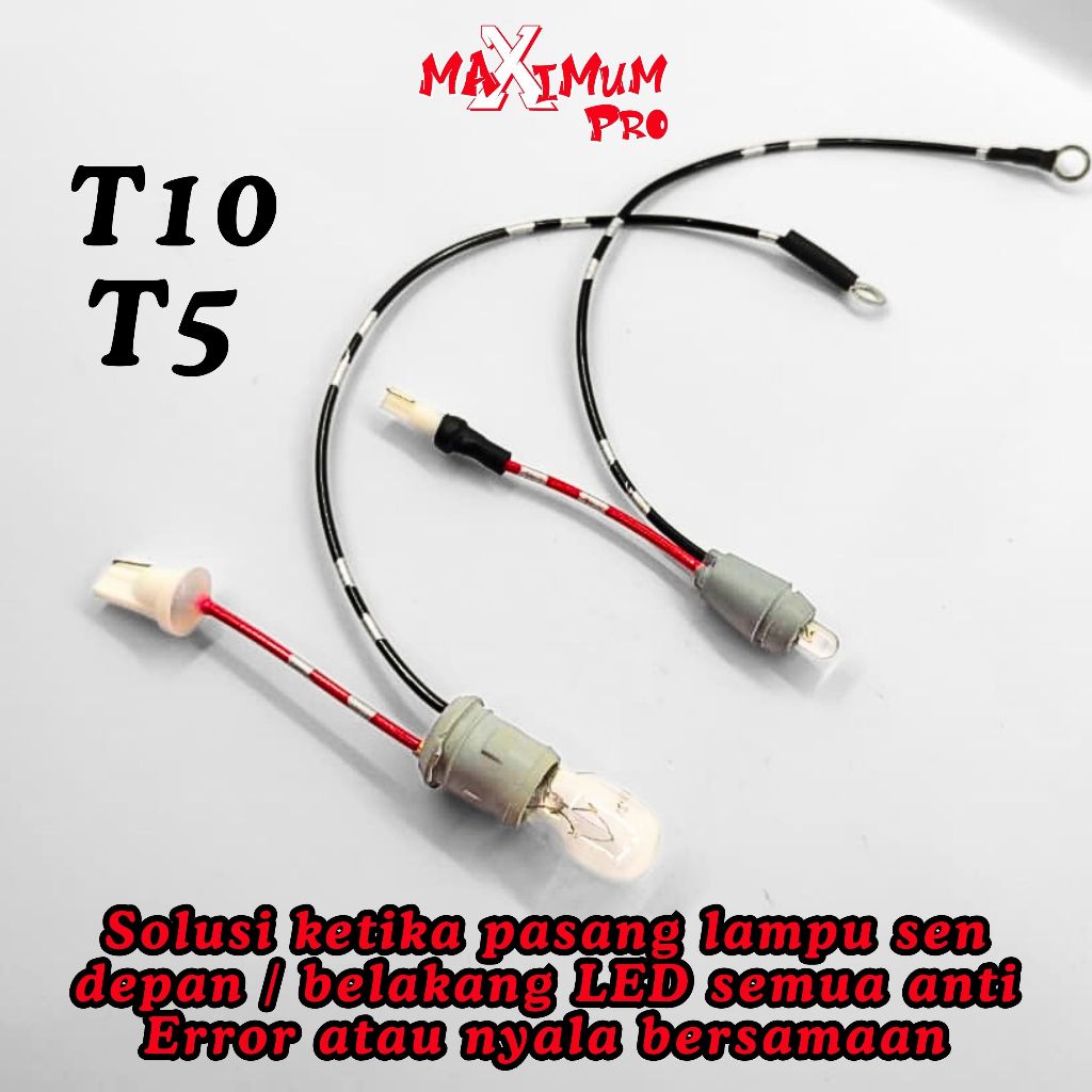 ANTI-OROR CABLE SOCKET T5 / T10 LED TURN SIGNAL INDICATOR FITTING CABLE