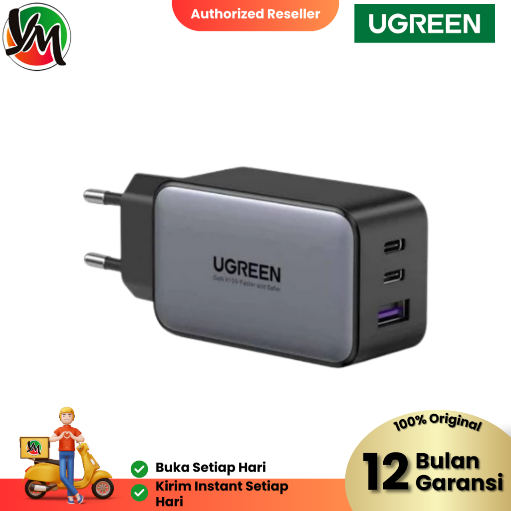 Batok UGREEN NEXODE 65W (10335) / UGREEN NEXODE 20W (15324) Series Gan Charger PD Type C Fast Chargi