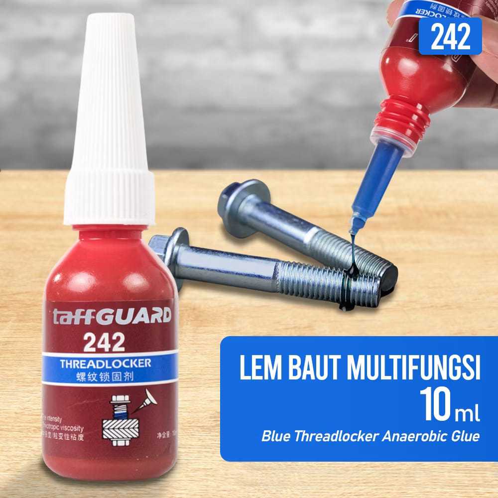 10 ML 242 Thread Locker กาวสลักเกลียวเหลวแบบแผ่นไทเทเนียมอเนกประสงค์