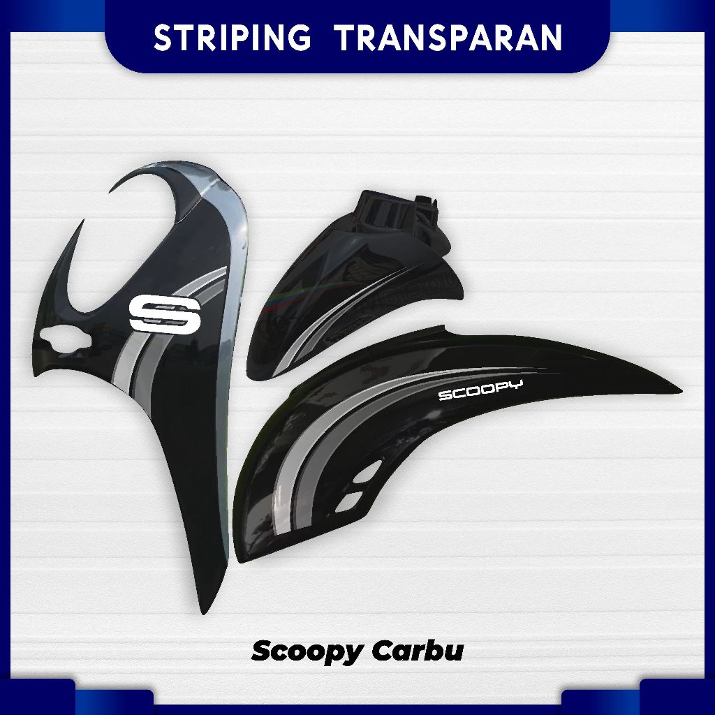 สติ๊กเกอร์ใส A 06 TRANSPARKENT UV MOTIF SIMPLE LIS SCOOPY CARBON ใหม่ล่าสุด VIRAL