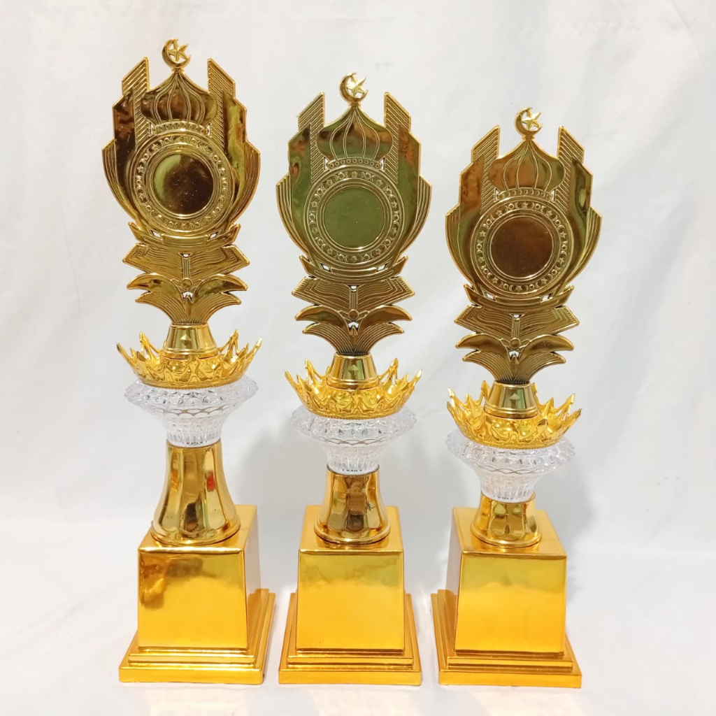 ใหม่ล่าสุด ISLAMIC MOSQUE TROPHIES INDIVIDUALLY AND SET (CODE B2) HEIGHT 40 - 44 CM | จานทอง