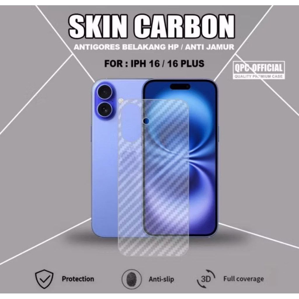 CARBON GARSKIN SKIN IPHONE 16 / IPHONE 16 PRO / IPHONE 16 PRO MAX