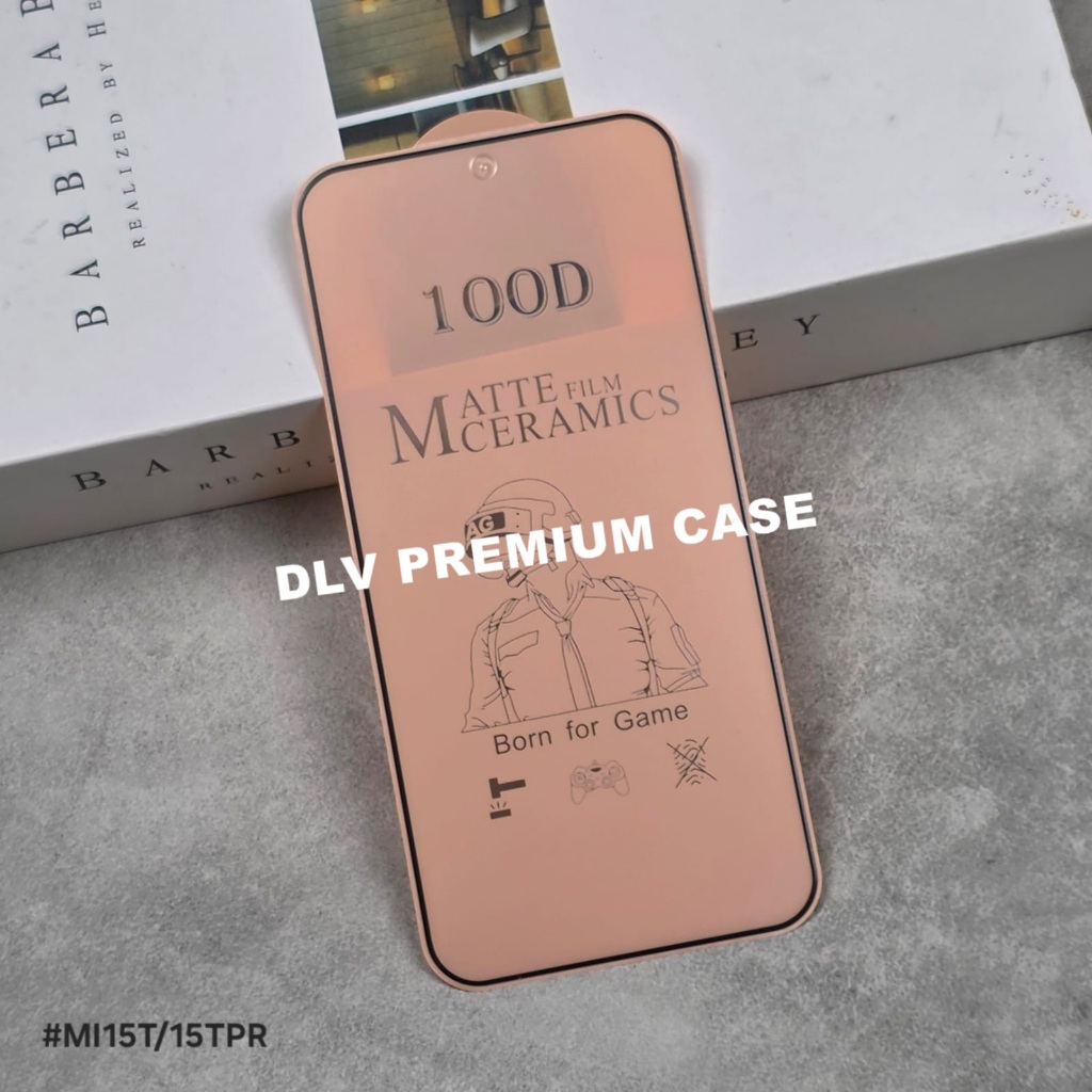 XIAOMI 15T XIAOMI 15T PRO TEMPERED GLASS FULL COVER CERAMIC MATTE XIAOMI 15T XIAOMI 15T PRO