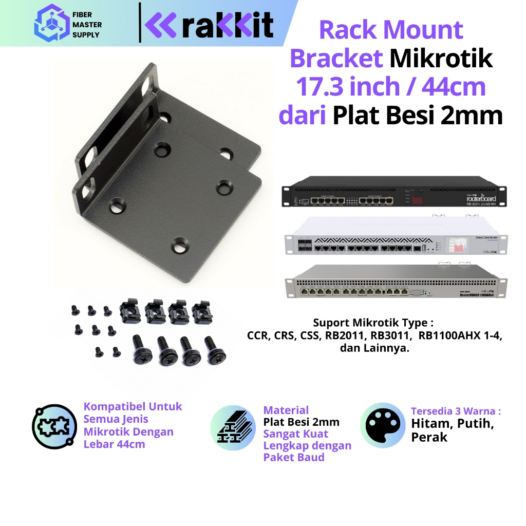 RAKKIT Rackmount Kit Mikrotik Rack Server Ear Bracket Ear Rack