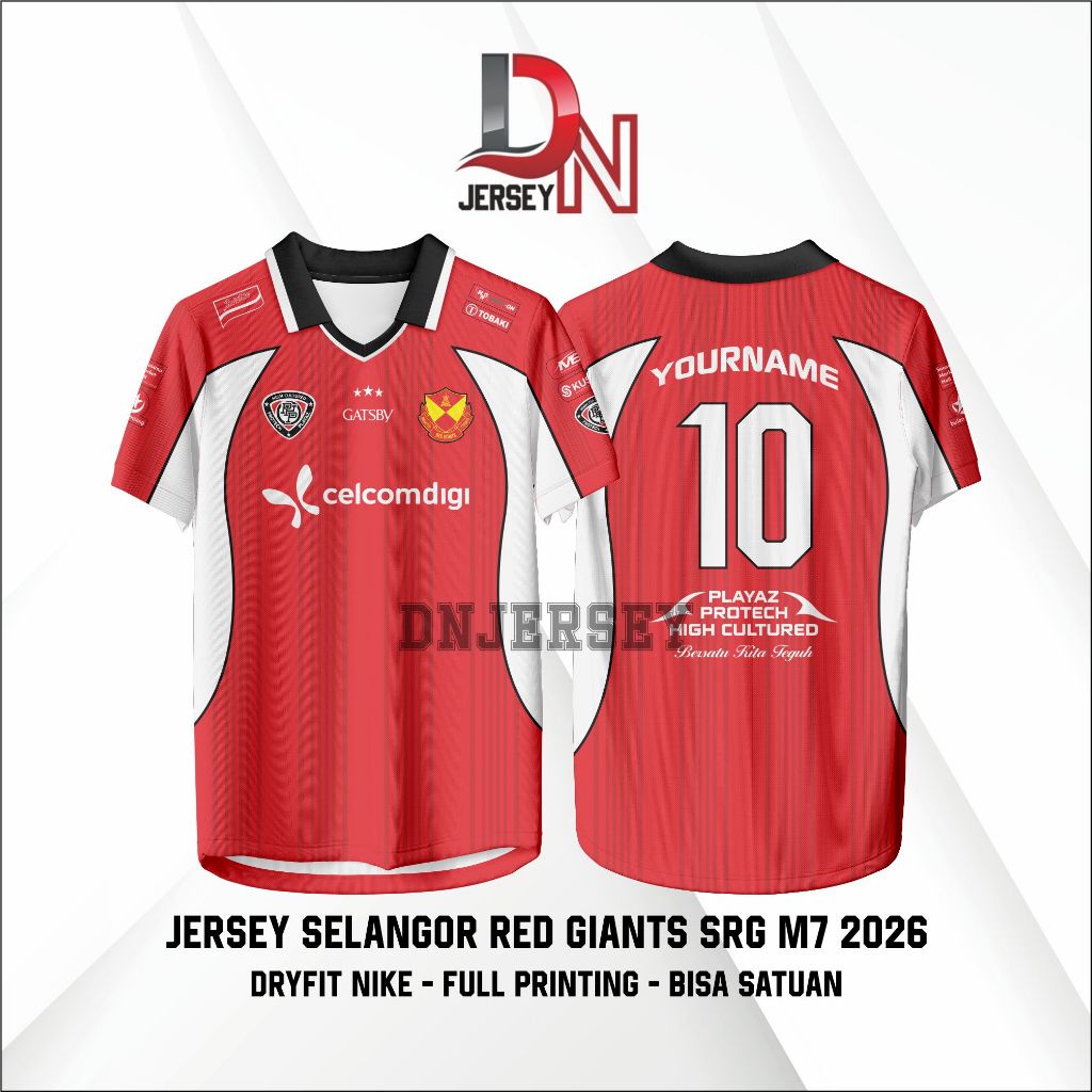 SRG Persenor Red Giants Special M7 Mobile Legends MLBB Jersey (ชื่อและหมายเลขที่กําหนดเองฟรี)