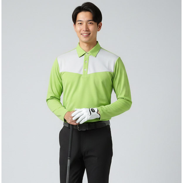 HIJAU NOBRAND GREEN Golf Shirt เสื้อยืดคอปกโปโล Padel Dryfit Tennis Jersey - สําหรับผู้ชาย