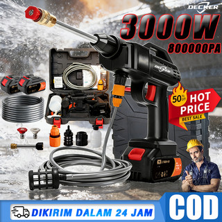 DECKER Jet Cleaner Portable 550Bar 1998V Pompa Mesin Alat Cuci Mobil Motor Semprotan Air Tekanan Tinggi Membersihkan Taman Screen Sablon