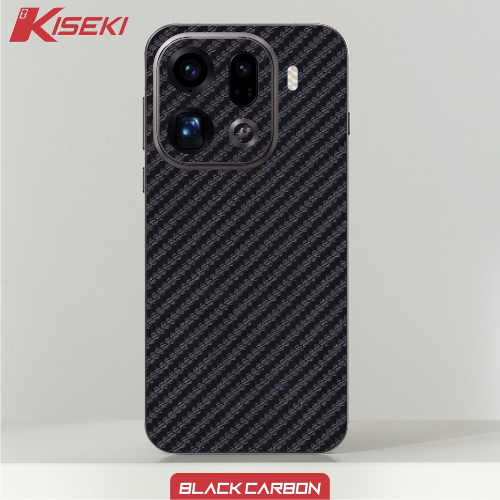 Kiseki Skin Oppo Find X9 Pro on Case Only Carbon Leather Custom Image