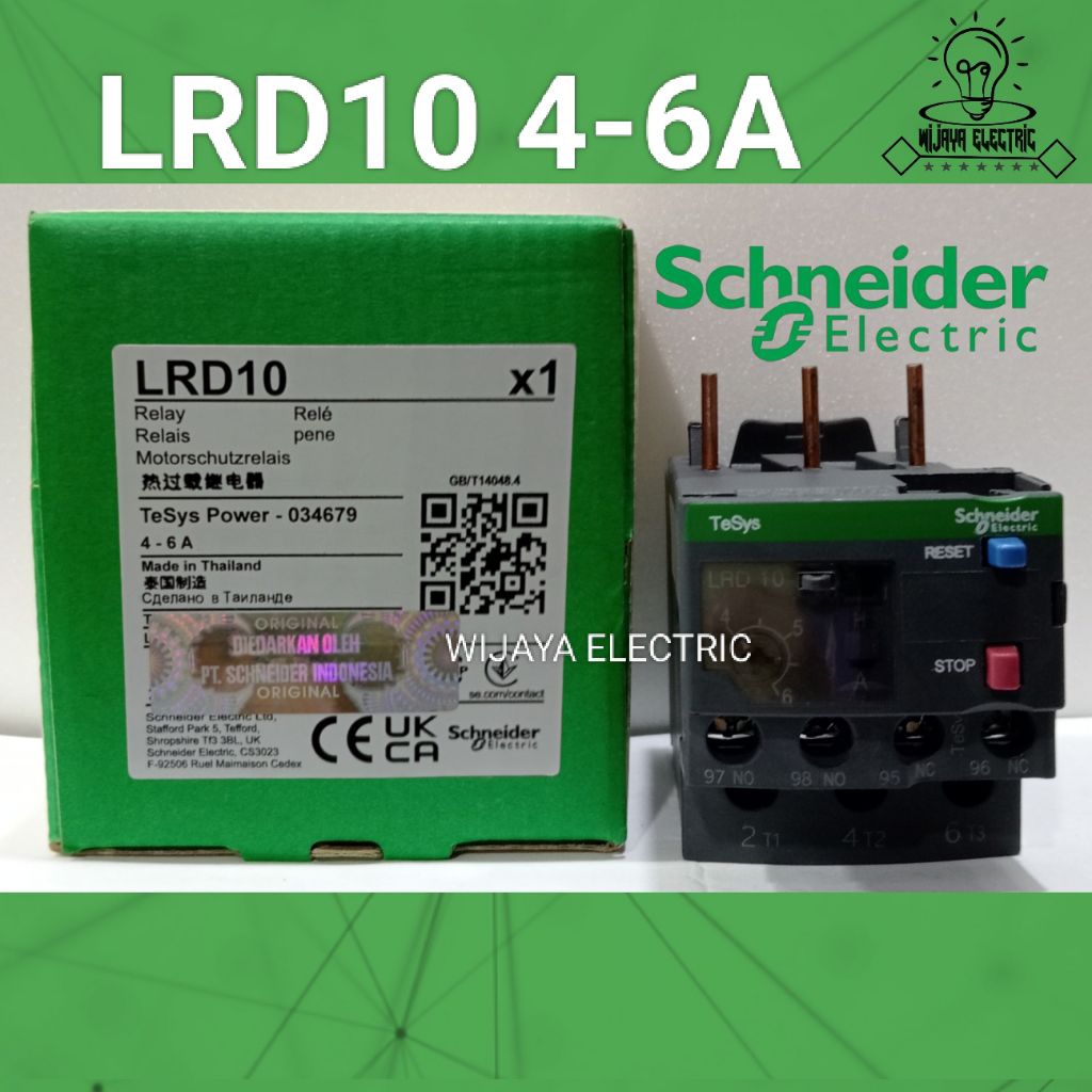 โอเวอร์โหลดความร้อน LRD10 LRD 10 4-6A โอเวอร์โหลดคอนแทคเดิม