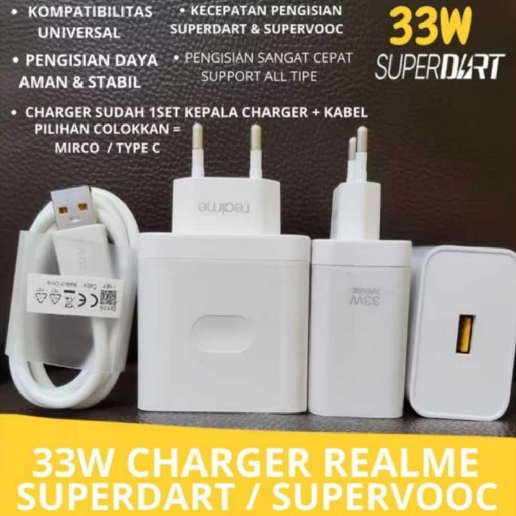 Realme Charger (33W) Superdark/SuperVooc USB Type C ชาร์จเร็ว