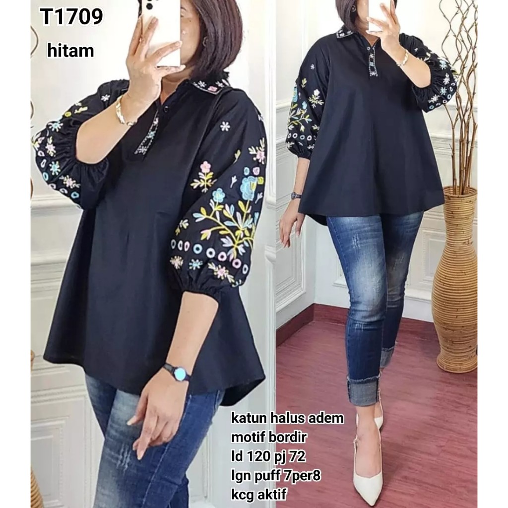 KEMEJA T1709 เสื้อปักเสื้อ lgn 7per8
