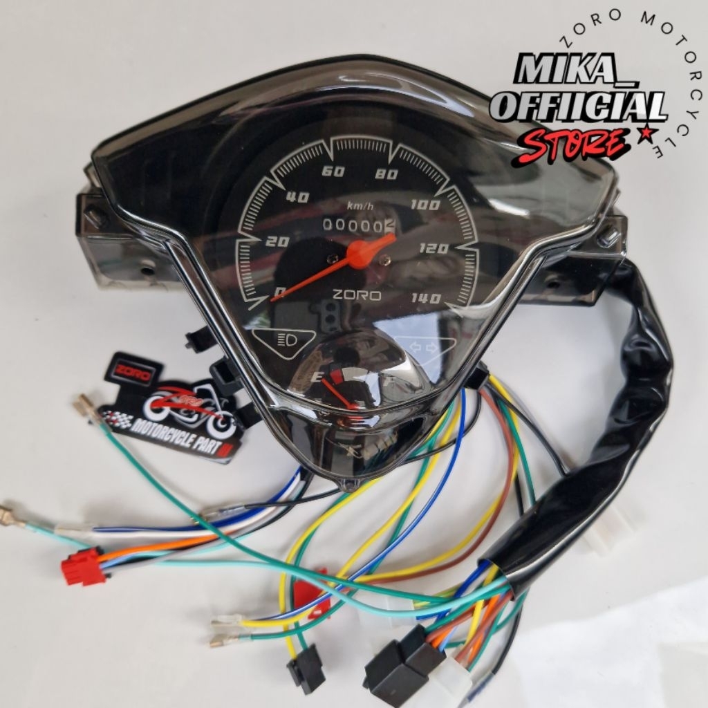มาตรฐาน SPEEDOMETER KILOMETER HONDA BEAT CARBON 2008-2012 COSTUME MIKA SMOKE RIBEN ZORO IMPORT