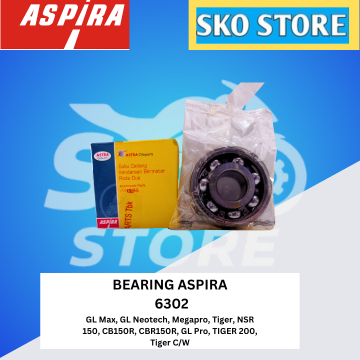 แบริ่ง 6302 Aspira 11-6302/Laher 6302 ของแท้