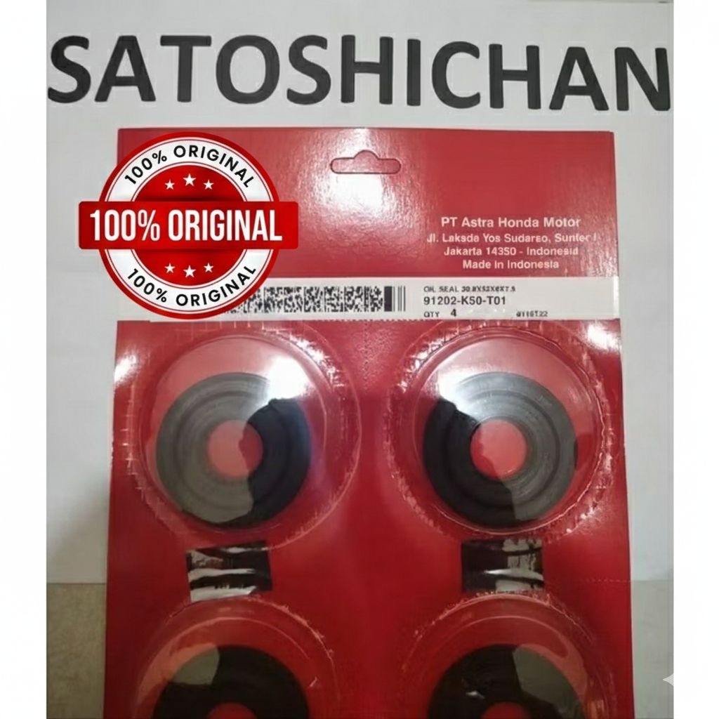 ซีลเพลาข้อเหวี่ยงราคา 1 ชิ้น Beat F1/Pop 91202-K50-T01 Original AM