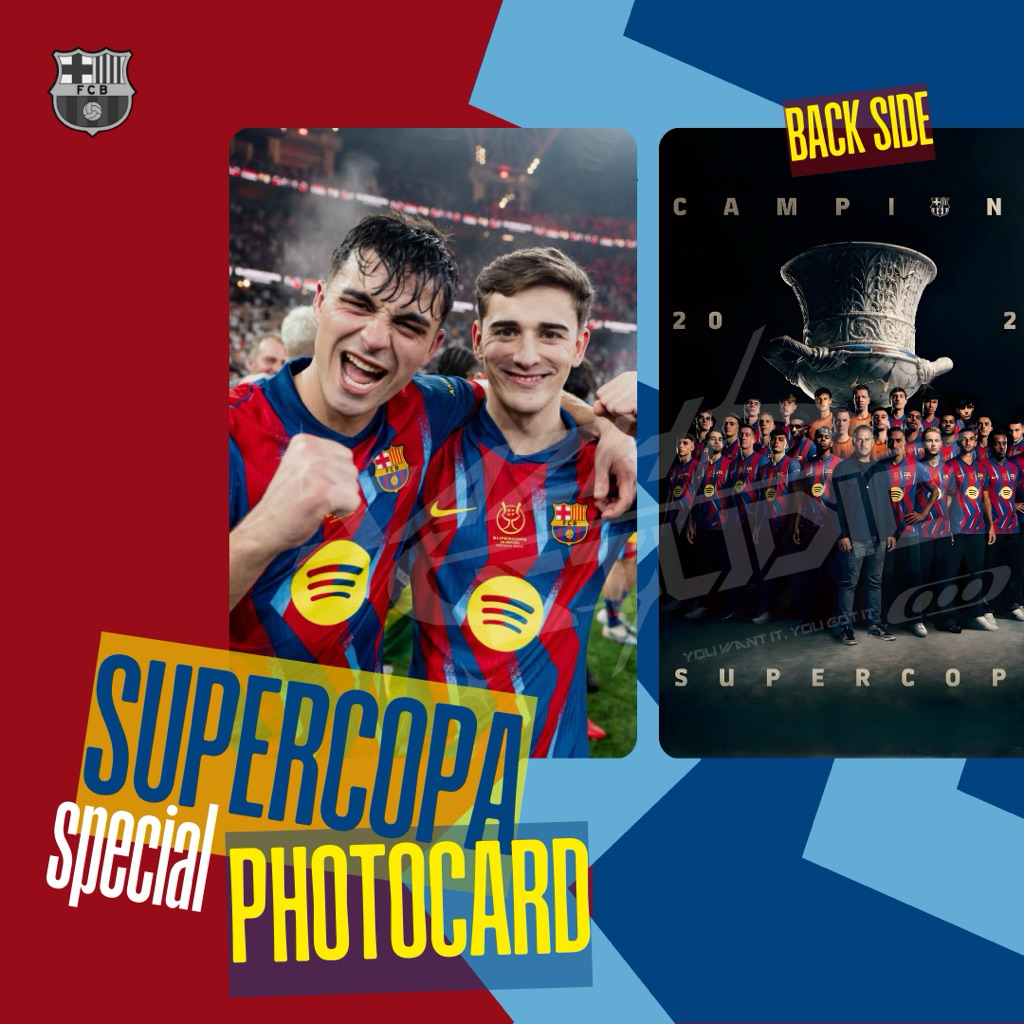Fc Barcelona Supercopa Photocard