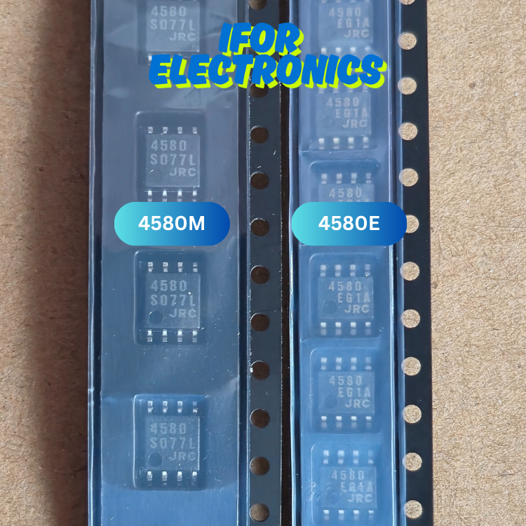 IC OP AMP JRC4580 SMD ORIGINAL JAPAN JRC 4580M 4580E การ์ดเสียง