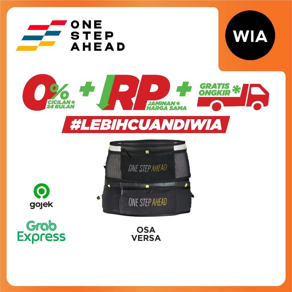 WIA One Step Ahead (OSA) Versa Running Belt Band กระเป๋าคาดเอว Running Belt