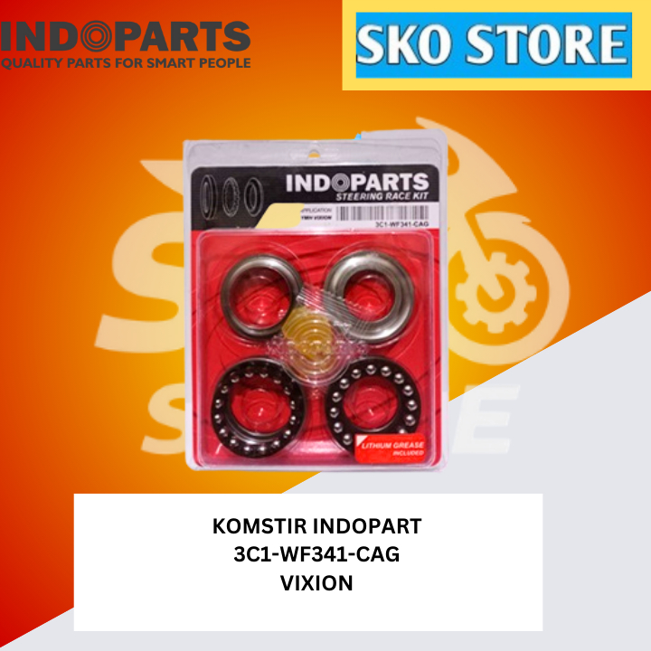คอพวงมาลัยแข่ง 3C1-WF341-CAG / พวงมาลัยแข่ง INDOPART 3C1-WF341-CAG STEERING RACE KIT W/ CAGE, INCL G