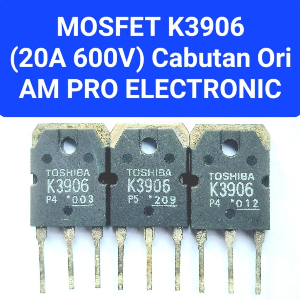 Mosfet K3906 Cabut Ori Fet K3906 ปกติ Mosfet K 3906