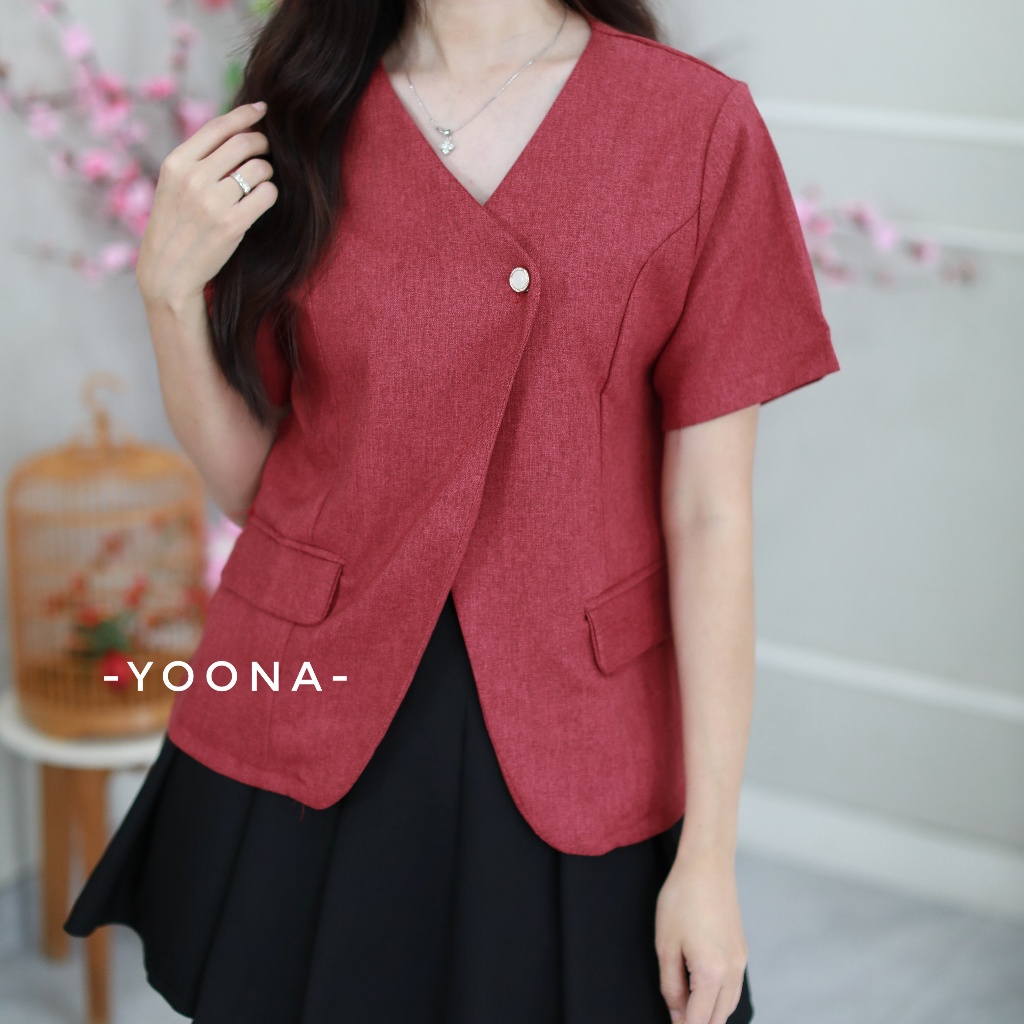 YOONA - เสื้อ CNY ตรุษจีนแขนสั้นผู้หญิง Quora
