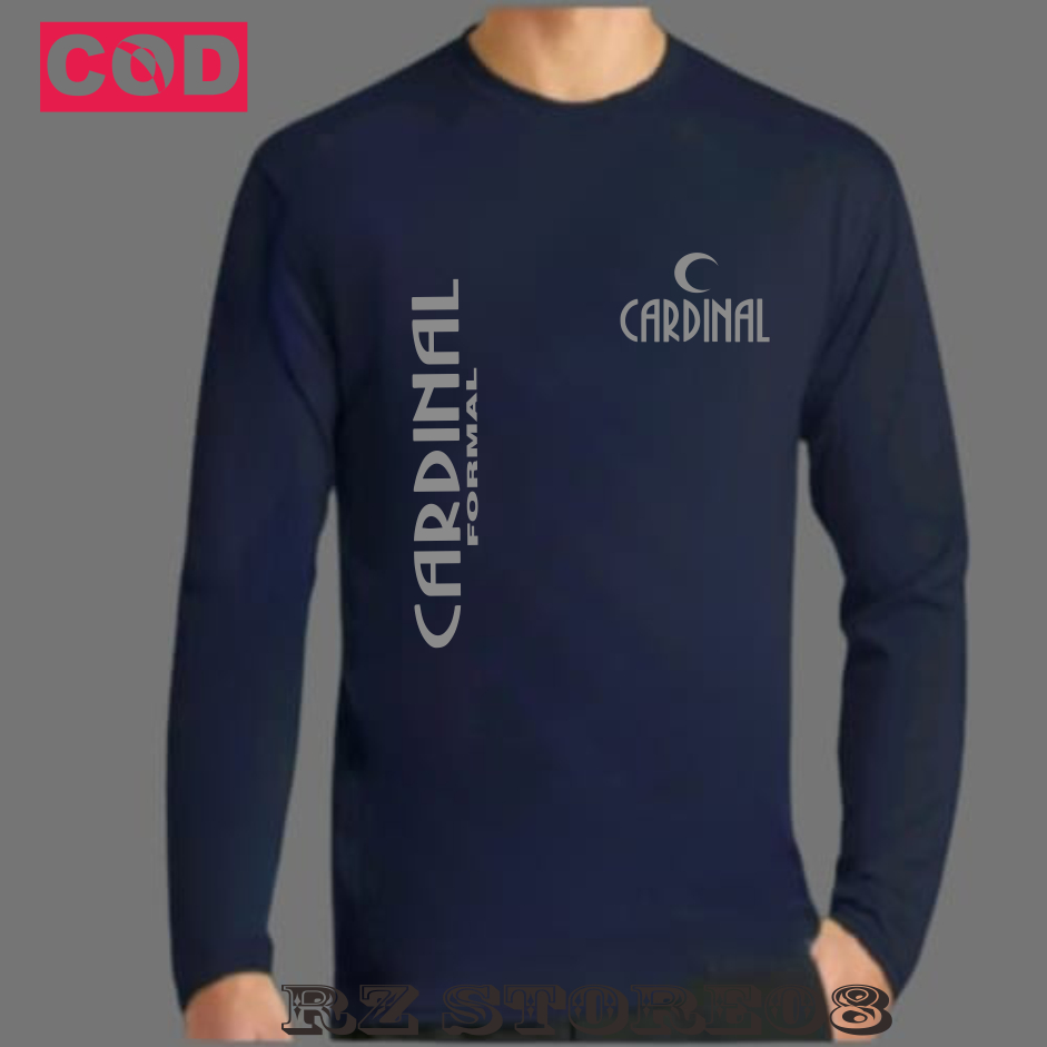 GET 1 ชิ้น CarD Bulan Kr PJ Grey Distro เสื้อยืด, แขนยาวล่าสุด, เสื้อทางการพระคาร์ดินัล, วัสดุผ้าฝ้า