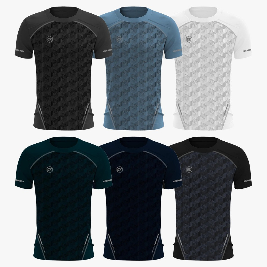 ใหม่ล่าสุดผู้ใหญ่ชุดกีฬา SLIM FIT GYM SHIRTS SHORT-SLEEVED FITNESS SHIRTS PLAIN SPORTS SHIRTS BADMIN