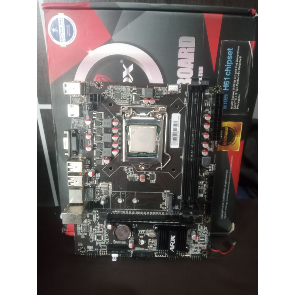 เมนบอร์ด Afox H61 DDR3 มือสอง