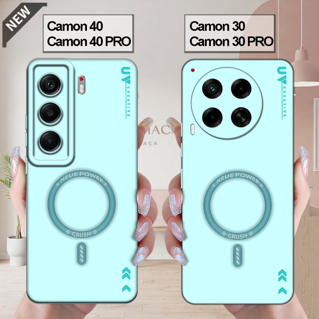 เคส Tecno CAMON 40 | CAMON 40 Pro _เคส CAMON 30 | CAMON 30 PRO - ปลอกสีดําใสยืดหยุ่น